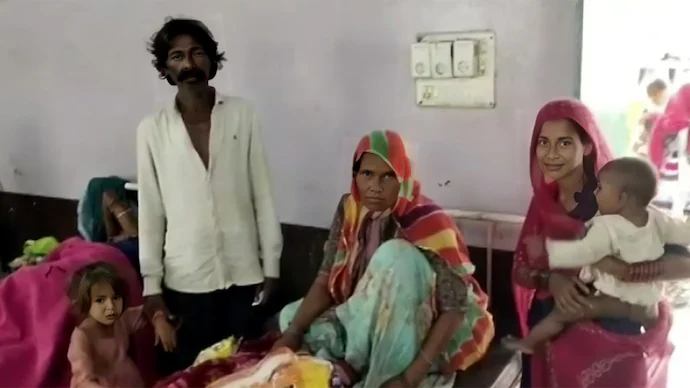 55-year-old Udaipur woman gives birth to 17th child, family struggles with food, shelter, education